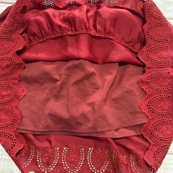 Madewell Red Mini Skirt Size Small NWT - Picture 3 of 8